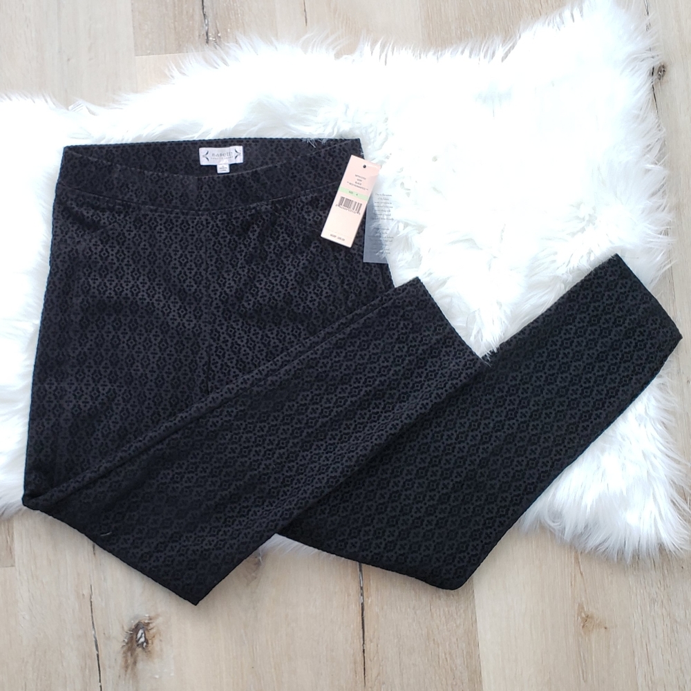 NWT NANETTE LEPORE Very Black Rich Romantics Pants